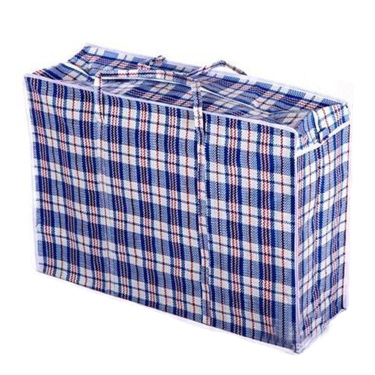 Kav Jumbo Reusable Plastic Laundry Bag with Ziplock & Handles – Heavy-Duty Foldable Storage Carrier for Clothes, Bedding, Kitchen Items – Durable, Waterproof & Space-Saving