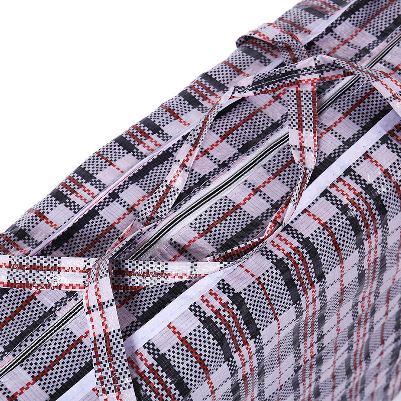 Kav Jumbo Reusable Plastic Laundry Bag with Ziplock & Handles – Heavy-Duty Foldable Storage Carrier for Clothes, Bedding, Kitchen Items – Durable, Waterproof & Space-Saving