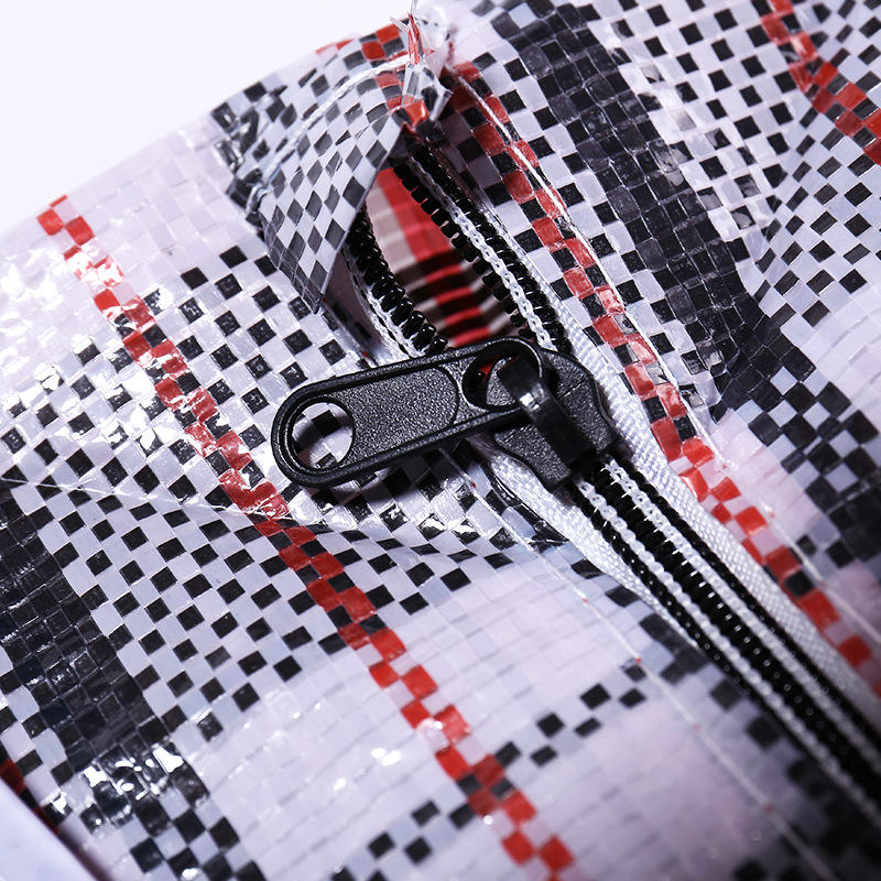 Kav Jumbo Reusable Plastic Laundry Bag with Ziplock & Handles – Heavy-Duty Foldable Storage Carrier for Clothes, Bedding, Kitchen Items – Durable, Waterproof & Space-Saving