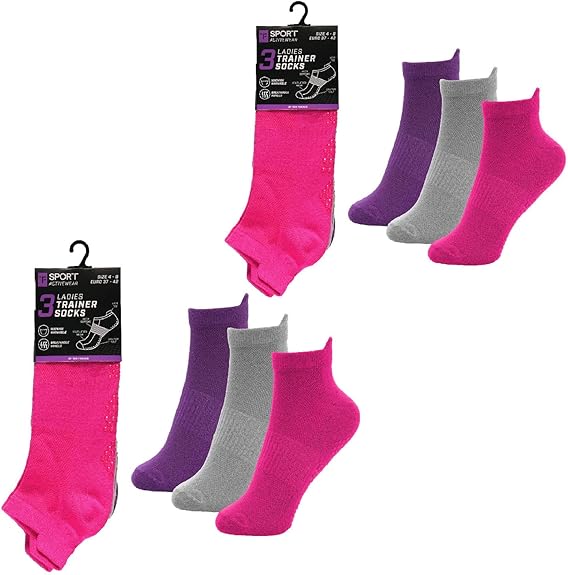 KAV Non-Slip Grip Yoga Pilates Socks for Women - Perfect for Gym, Yoga Pilates, Dance ballet barre - Full Toe Ankle Socks with Grippers for Fall Prevention & Stability