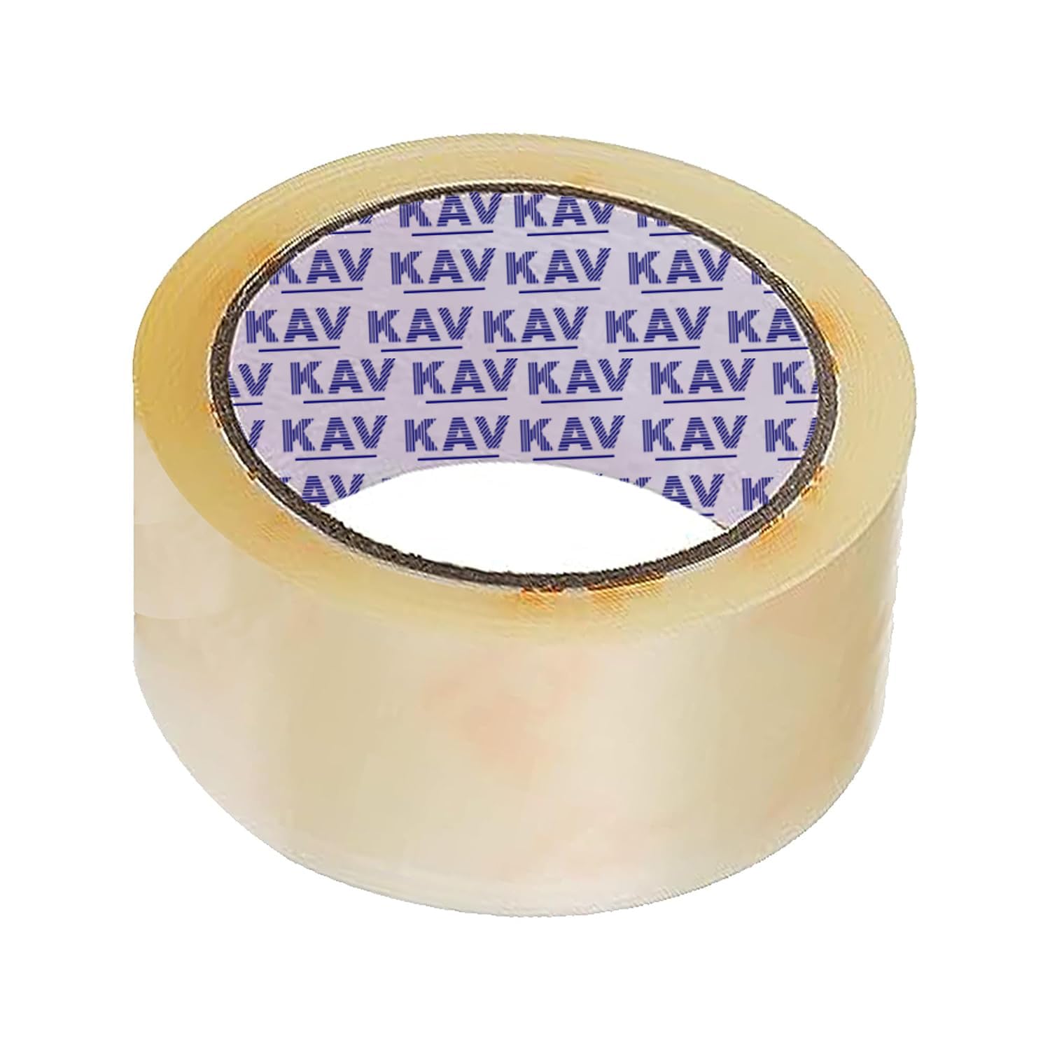 KAV Strong Adhesive Packaging Tape - 48MM x 66M Rolls for Secure Box Sealing, Heavy-Duty Parcel Tape with Improved Formula, UV and Moisture Resistant, FSC Certified