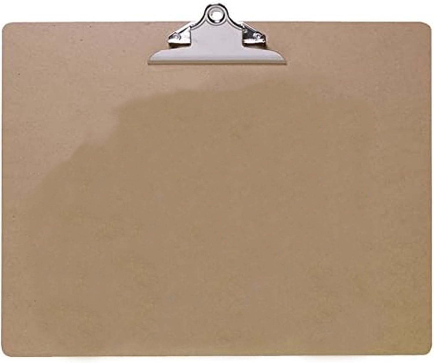 KAV Clipboards 10 Pack, Low Profile Clip Hardboard with Sturdy Spring Grip & Concealed Hanging Hole, Durable Wooden Clip Boards for Office Work NHS School