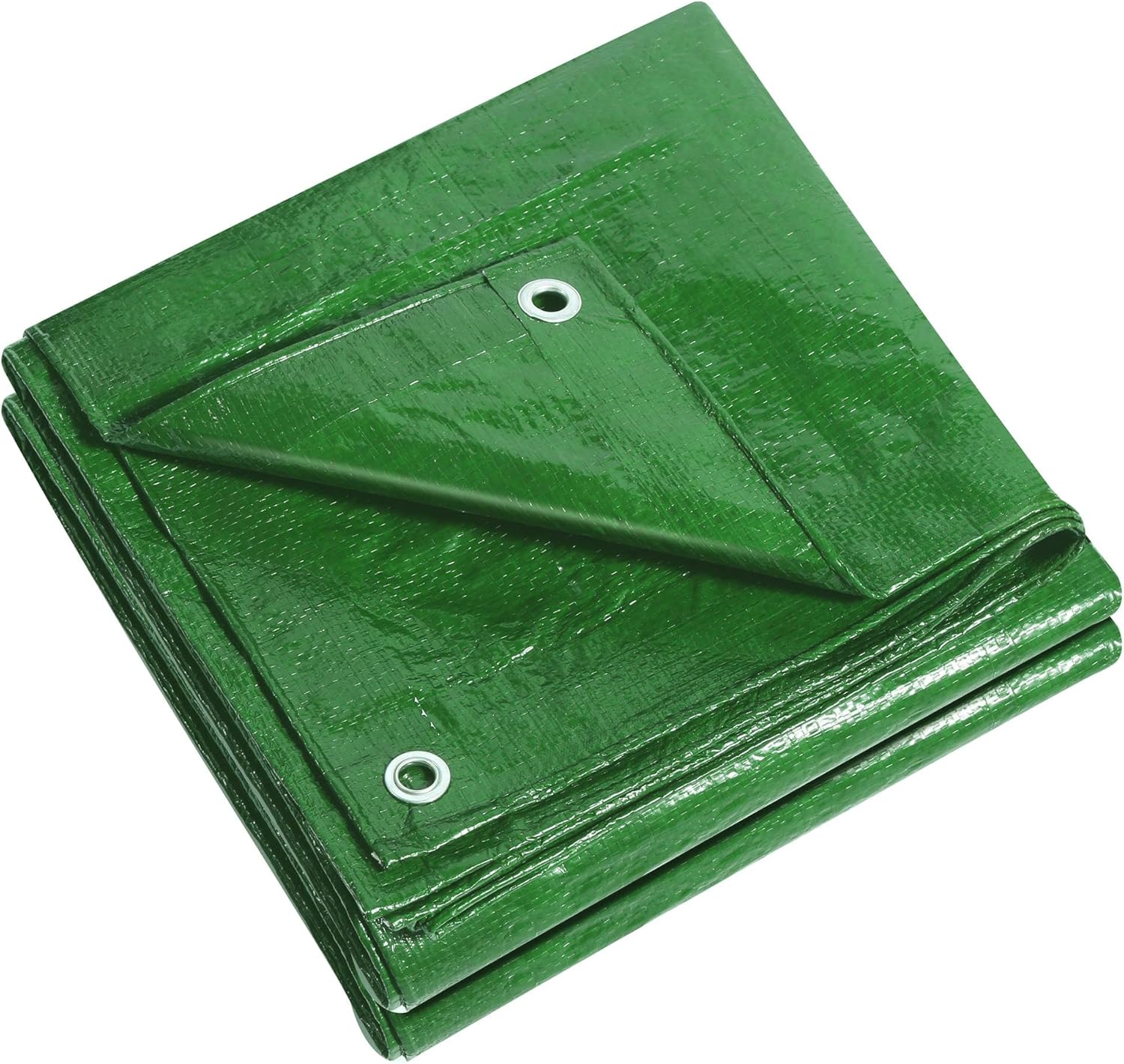 KAV Universal Premium Cover Tarpaulin Waterproof Heavy Duty Tarp with Eyelets Ground Sheet in Green for Garden Furniture, Pool, Car, Truck (10M x 12M)
