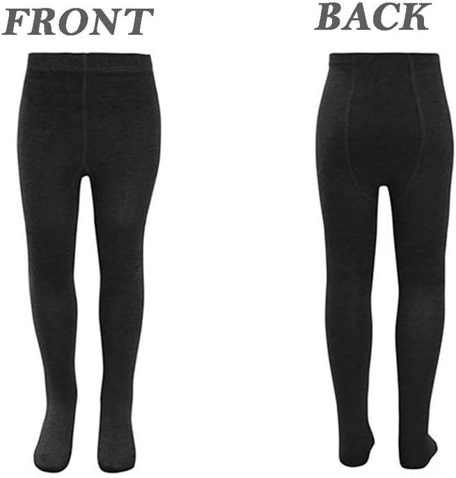 KAV Girls Tights - Simple and Smooth Cotton Tights for Children - Skin-Friendly Bottoms Tights for Everyday Casual Wear, Indoor and Outdoor