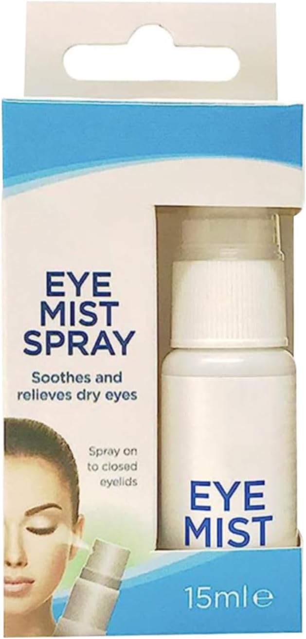 KAV 6Pc Eye Mist Eyelid Spray for Refreshing Dry Tired Irritated Itch Sore Eyes - Soothes and Relieves with Gentle Spray - Hydrating Formula for All Ages - 15ml