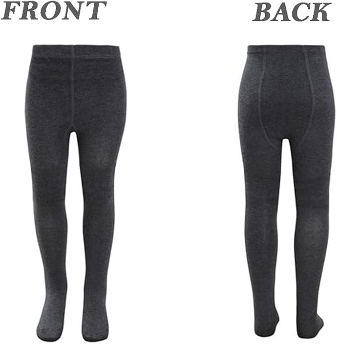 KAV Girls Tights - Simple and Smooth Cotton Tights for Children - Skin-Friendly Bottoms Tights for Everyday Casual Wear, Indoor and Outdoor