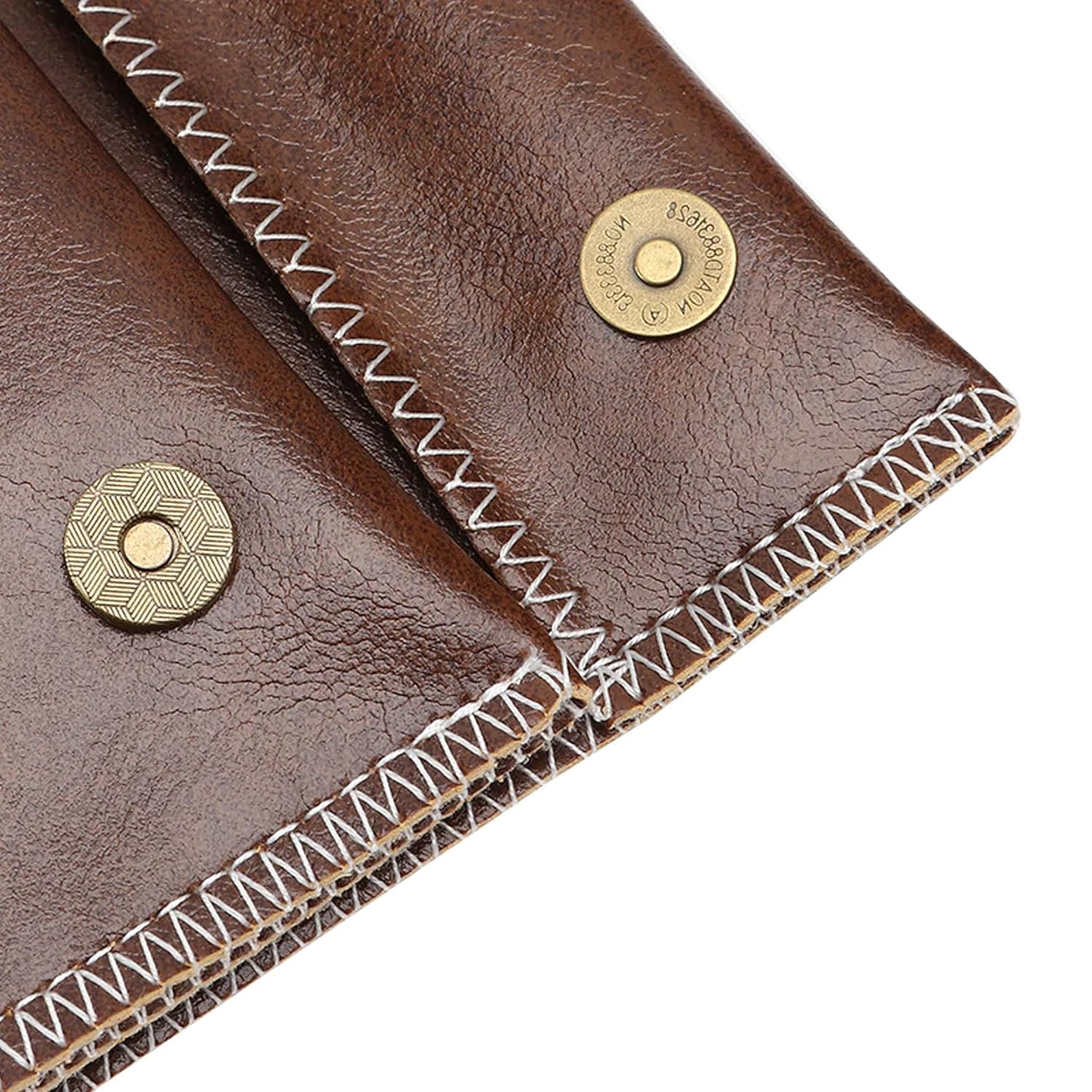 KAV Handcrafted PU Leather Tobacco Pouch - Compact and Lightweight 6.23 x 3.4 inches Size for Travel and Daily Use - Durable and Stylish Holder for Smokers