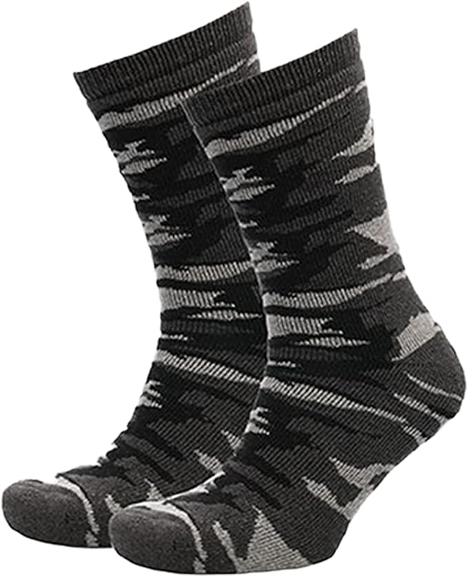 KAV Men’s Camouflage Socks 4 Pack, UK Size 7-11 – Soft Grip, Cushioned, Reinforced Heel & Toe – Comfortable Camo Socks for Outdoor Sports, Hiking, Army, Camping