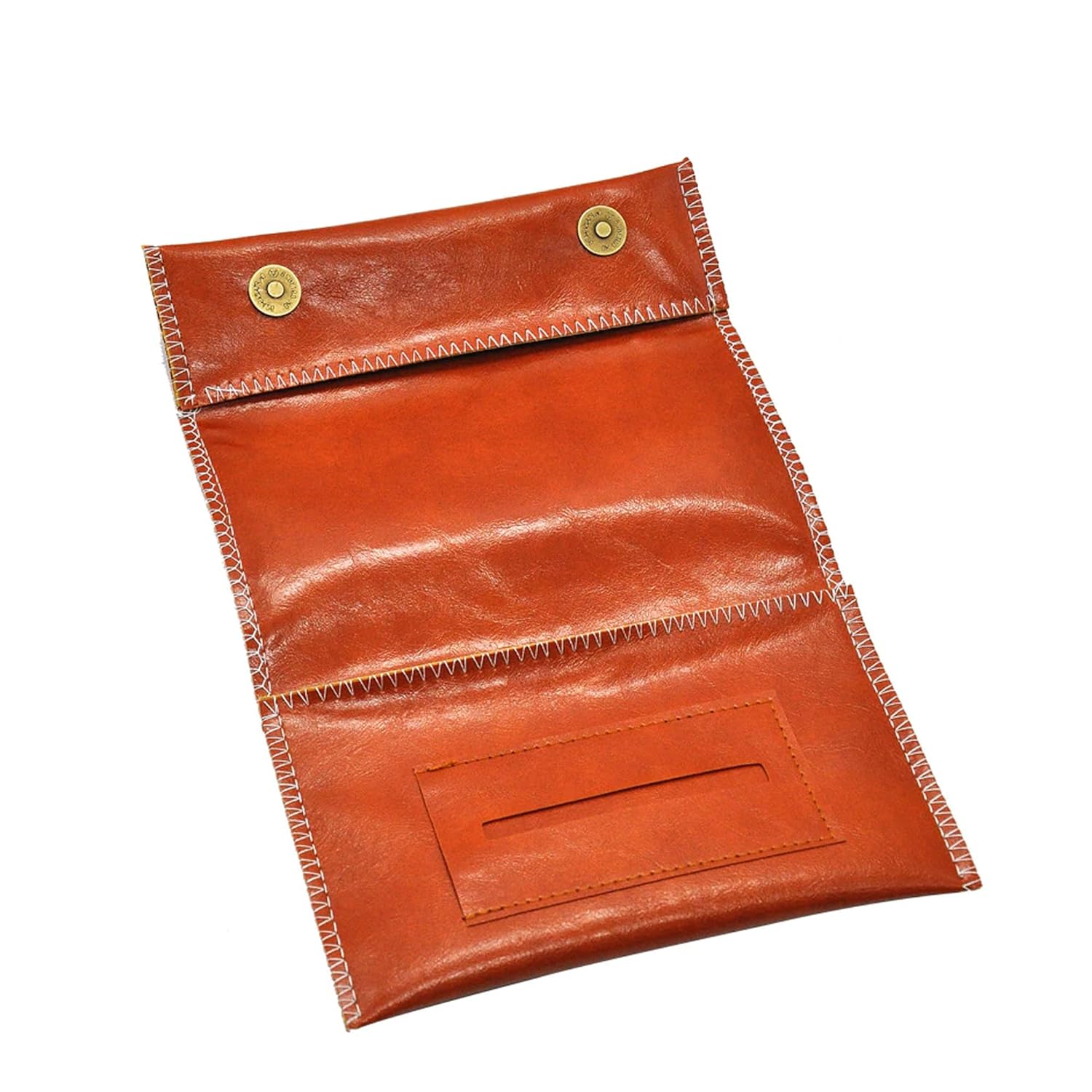 KAV Handcrafted PU Leather Tobacco Pouch - Compact and Lightweight 6.23 x 3.4 inches Size for Travel and Daily Use - Durable and Stylish Holder for Smokers