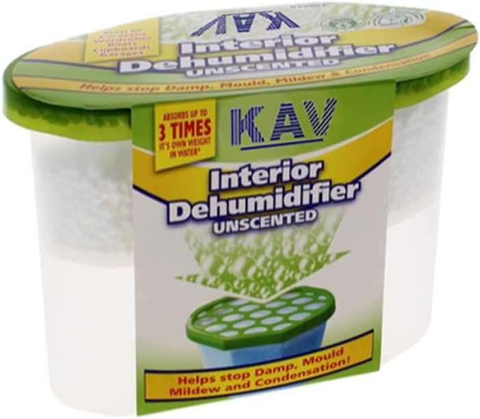KAV Moisture Absorber Dehumidifier - Dampness Remover for Home, Kitchen, Wardrobe - Combat Dampness, Mould, Odors with Hydrophilic Crystals Dehumidifier - 500ml