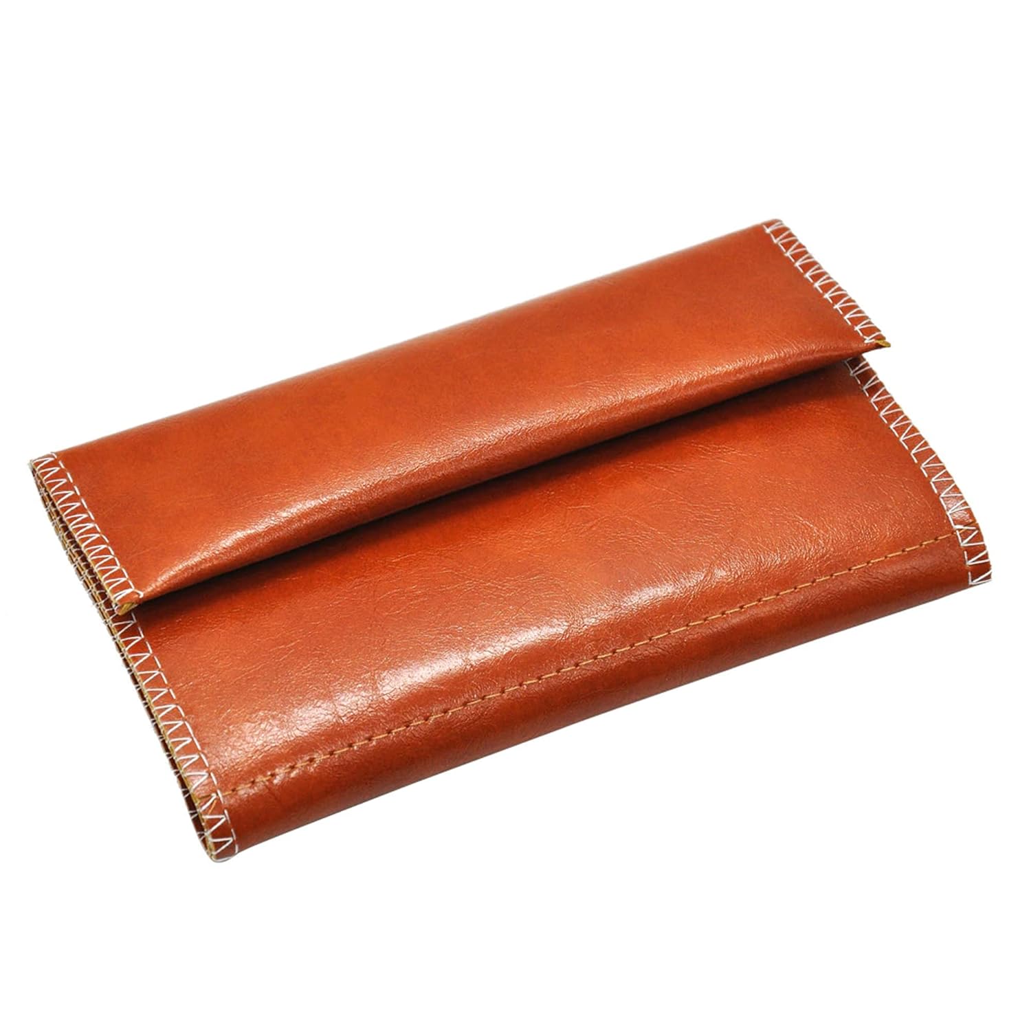 KAV Handcrafted PU Leather Tobacco Pouch - Compact and Lightweight 6.23 x 3.4 inches Size for Travel and Daily Use - Durable and Stylish Holder for Smokers