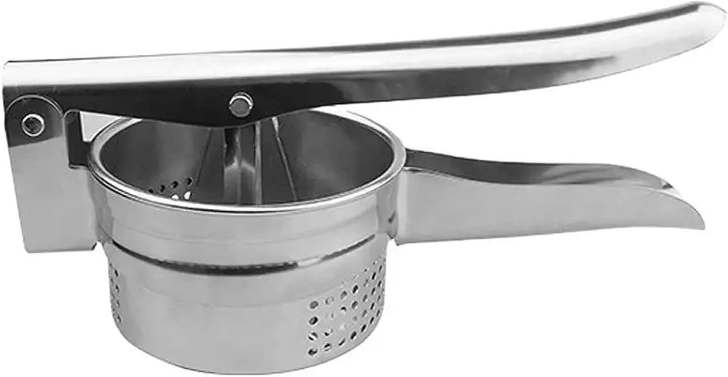 KAV Potato Ricer Masher Lemon Squeezer Fruit Press - Stainless Steel Mash for Effortless Food Preparation, Professional Grade Kitchen Tool for Smooth Potatoes
