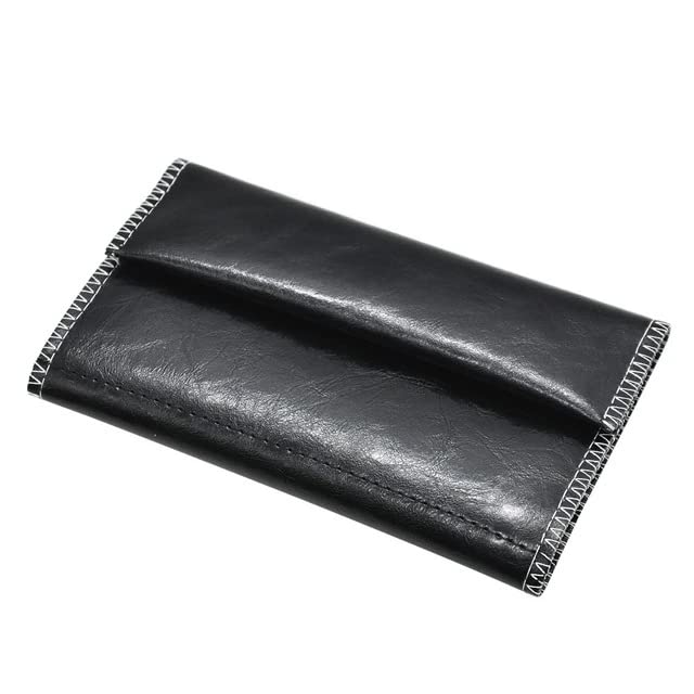 KAV Handcrafted PU Leather Tobacco Pouch - Compact and Lightweight 6.23 x 3.4 inches Size for Travel and Daily Use - Durable and Stylish Holder for Smokers