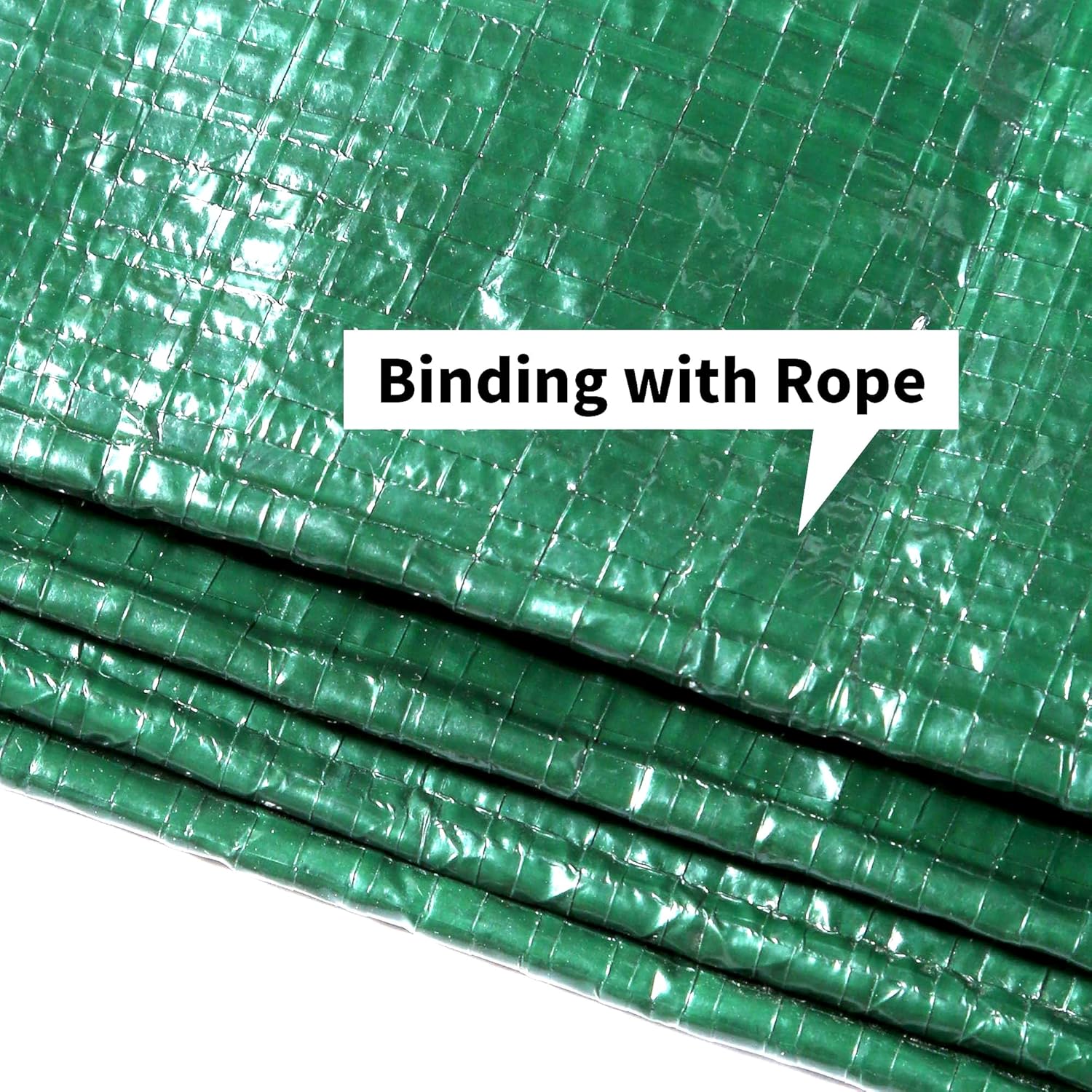 KAV Universal Premium Cover Tarpaulin Waterproof Heavy Duty Tarp with Eyelets Ground Sheet in Green for Garden Furniture, Pool, Car, Truck (10M x 12M)