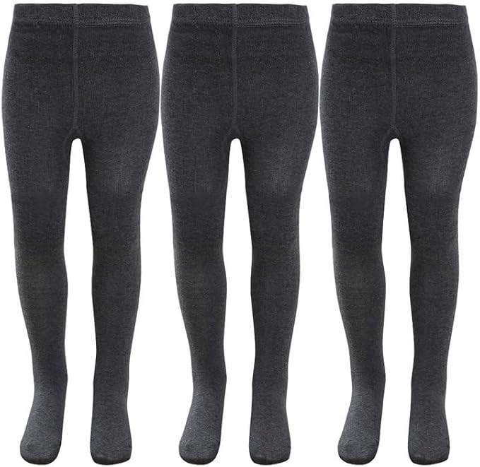 KAV Girls Tights - Simple and Smooth Cotton Tights for Children - Skin-Friendly Bottoms Tights for Everyday Casual Wear, Indoor and Outdoor