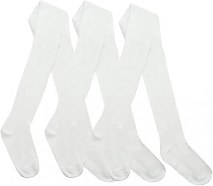 KAV Girls Tights - Simple and Smooth Cotton Tights for Children - Skin-Friendly Bottoms Tights for Everyday Casual Wear, Indoor and Outdoor