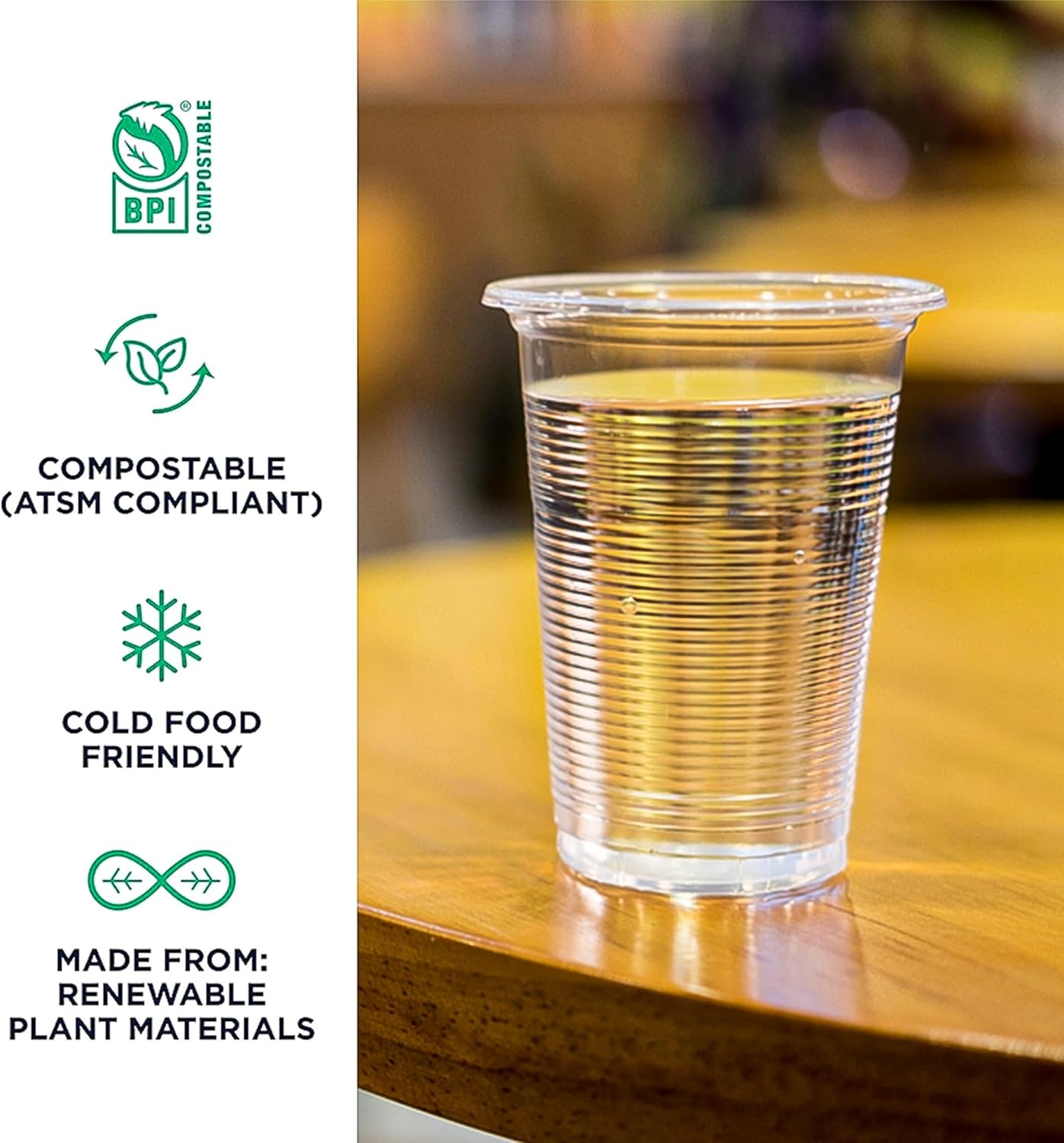 KAV Disposable Clear Plastic Cups - 7oz Plastic Glasses for Travel, Wedding Party, Picnic, Wine, Juice, Dessert, Cold Drinks, Drinking Water, Coolers, Vending (180 ml)