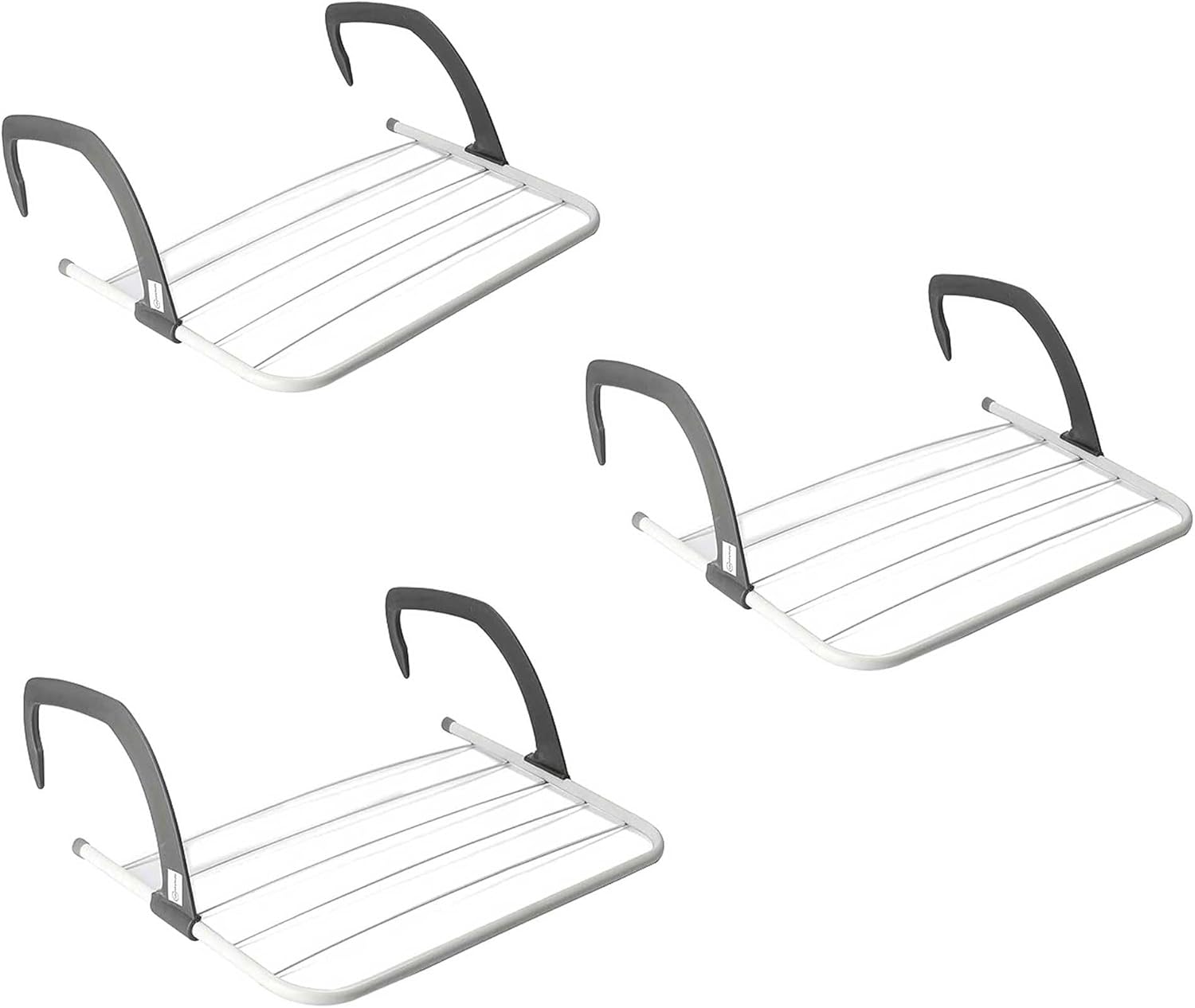 KAV Foldable Indoor Cloth Airer Drying Radiator Bath Rack 5 Bars with Waterproof Adjustable Arms Space-Saving Camping Drying Rack, Indoor Outdoor Towel Holder