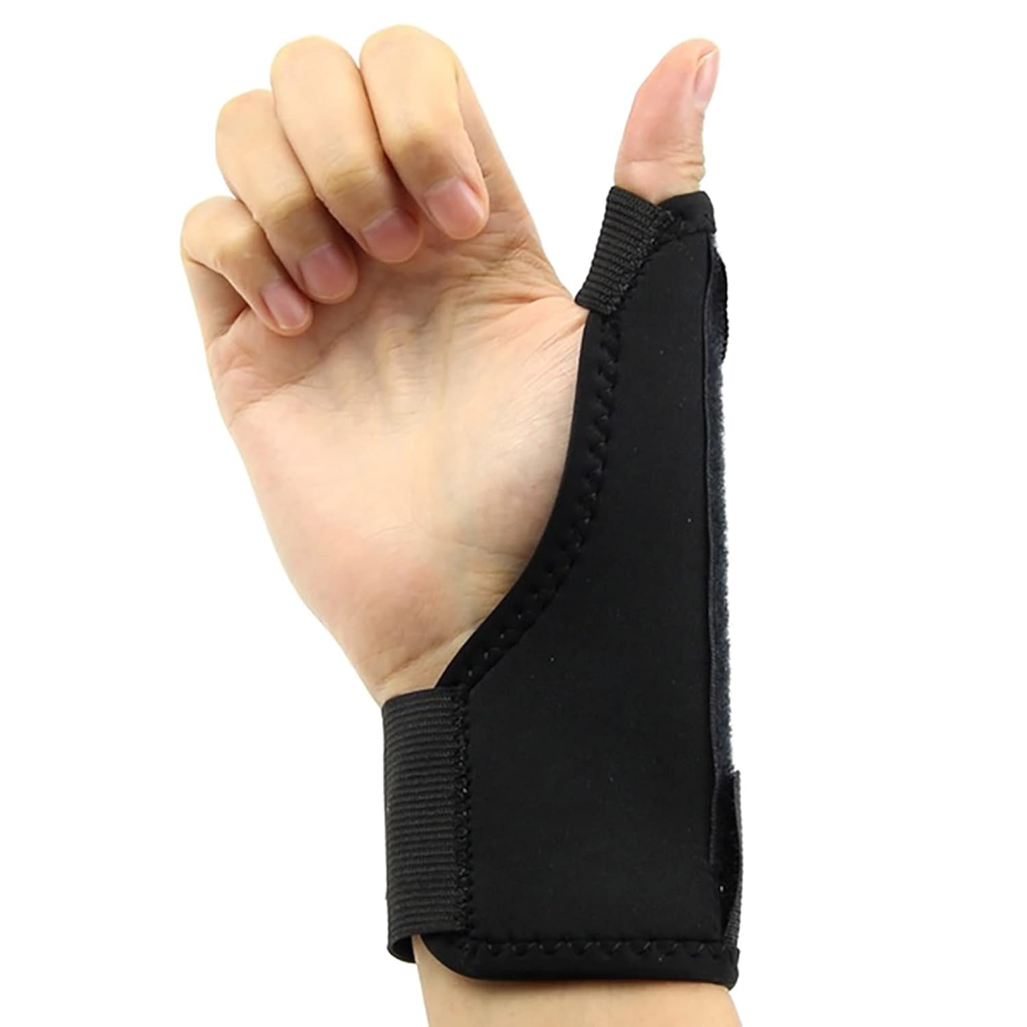 KAV Thumb Wrist Support Splint for Carpal Tunnel- Adjustable, Heat Retention, Stabilization with Aluminum Stay - Fits Left or Right Hand, One Size Wrist Splint