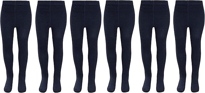 KAV Girls Tights - Simple and Smooth Cotton Tights for Children - Skin-Friendly Bottoms Tights for Everyday Casual Wear, Indoor and Outdoor
