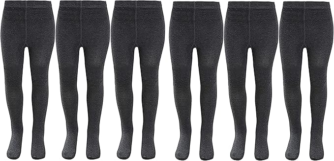 KAV Girls Tights - Simple and Smooth Cotton Tights for Children - Skin-Friendly Bottoms Tights for Everyday Casual Wear, Indoor and Outdoor