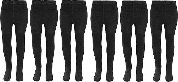 KAV Girls Tights - Simple and Smooth Cotton Tights for Children - Skin-Friendly Bottoms Tights for Everyday Casual Wear, Indoor and Outdoor