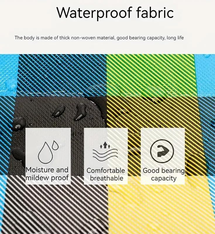 KAV Random Coloured Laundry Shopping Bags - Strong Reusable Waterproof Storage Bag with Zipper and Handle for Travel, Moving, Packing Cloths (50 x 35cm)