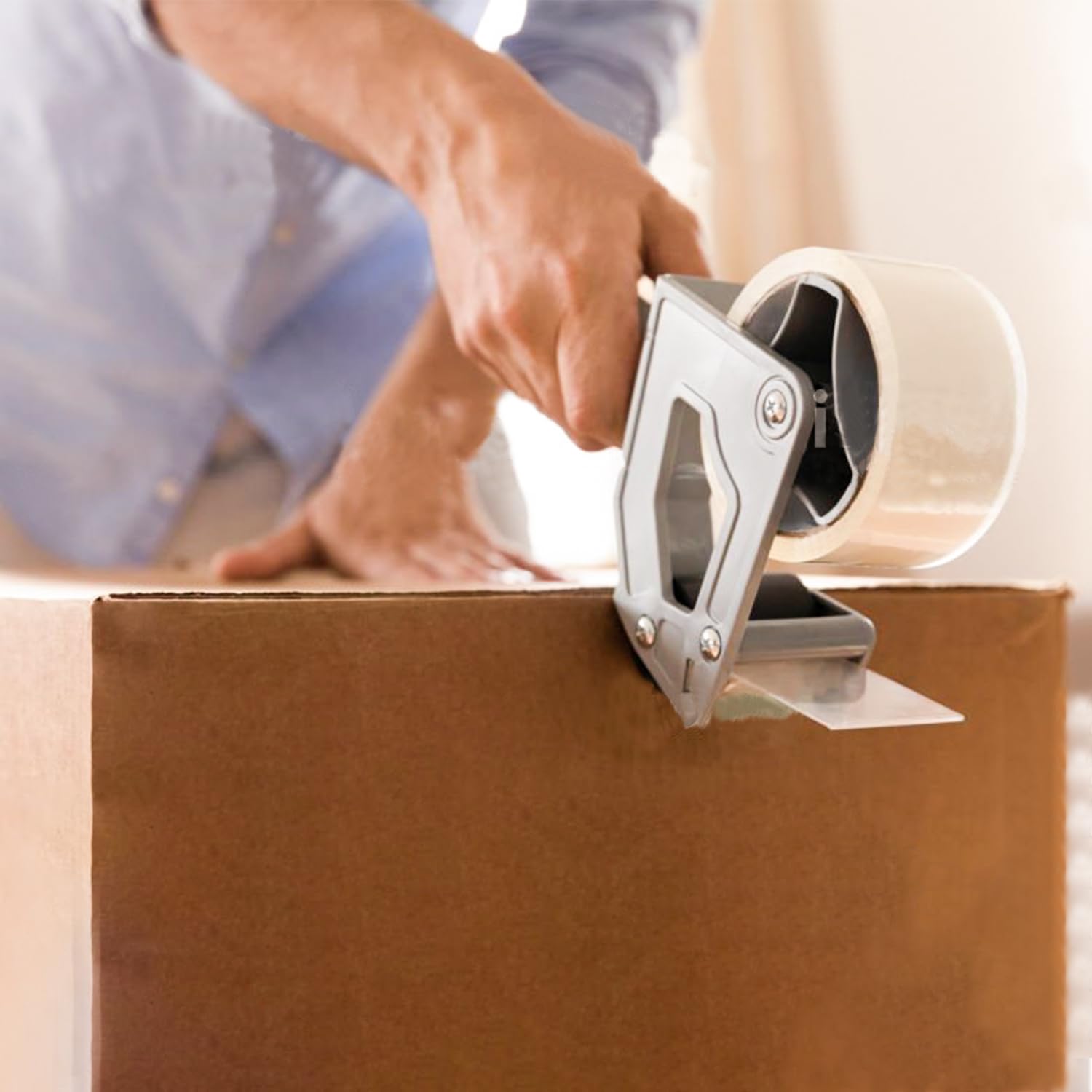KAV Strong Adhesive Packaging Tape - 48MM x 66M Rolls for Secure Box Sealing, Heavy-Duty Parcel Tape with Improved Formula, UV and Moisture Resistant, FSC Certified