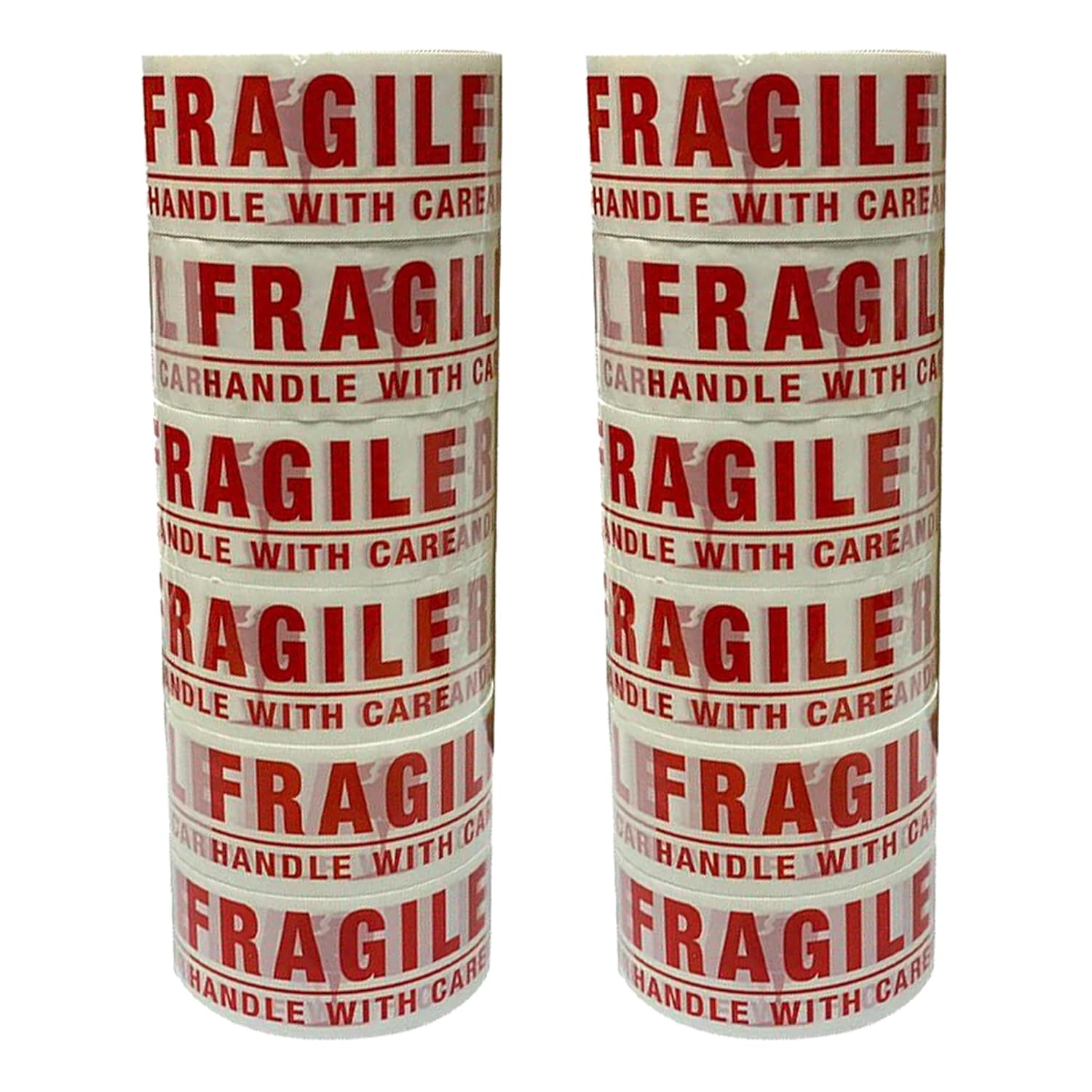 KAV Strong Adhesive Packaging Tape - 48MM x 66M Rolls for Secure Box Sealing, Heavy-Duty Parcel Tape with Improved Formula, UV and Moisture Resistant, FSC Certified