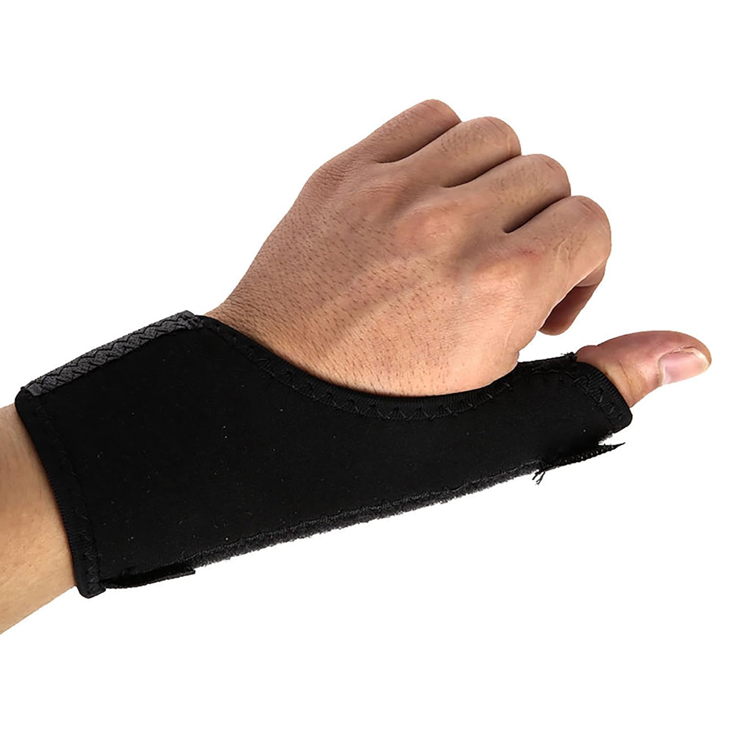 KAV Thumb Wrist Support Splint for Carpal Tunnel- Adjustable, Heat Retention, Stabilization with Aluminum Stay - Fits Left or Right Hand, One Size Wrist Splint