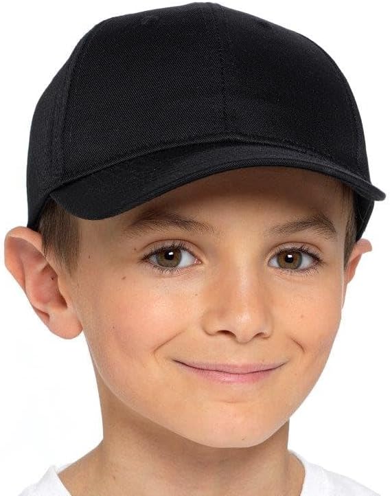 KAV Kids Baseball Cap - Adjustable Hat for Boys and Girls - Sun Protection Hat for Kids Outdoor Activities - Unisex Youth Sports Hat, Running Cap