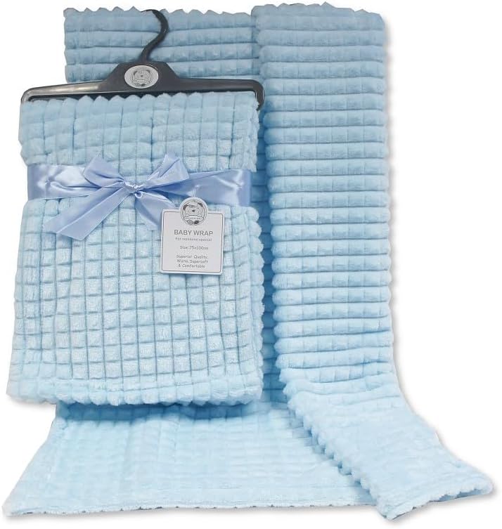 KAV Premium Fleece Baby Wrap Blanket - All-Season Comfort, Sustainable and Breathable, 75x100 cm, Easy Wash, Lightweight for Newborns, Infants, and Babies