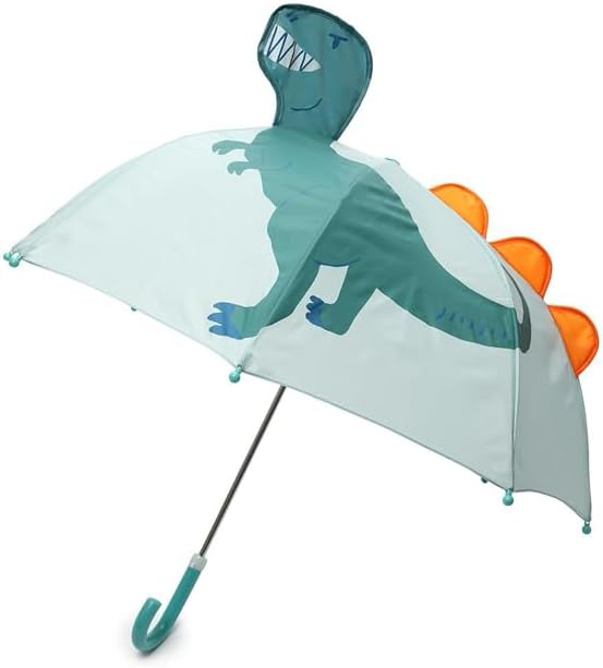 KAV Kids Transparent School Umbrella Boys and Girls - Sweet, Beautiful, Lightweight Design Dome Parasol for Your Child