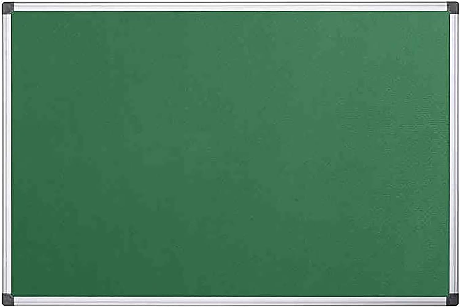 KAV 60 cm x 45cm Aluminium Frame Felt Notice Pin Board - Notice Board Bulletin Frame for Office, School, Bedroom, Memo, and Home