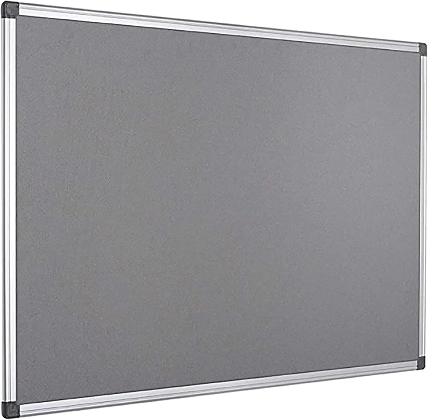 KAV 60 cm x 45cm Aluminium Frame Felt Notice Pin Board - Notice Board Bulletin Frame for Office, School, Bedroom, Memo, and Home