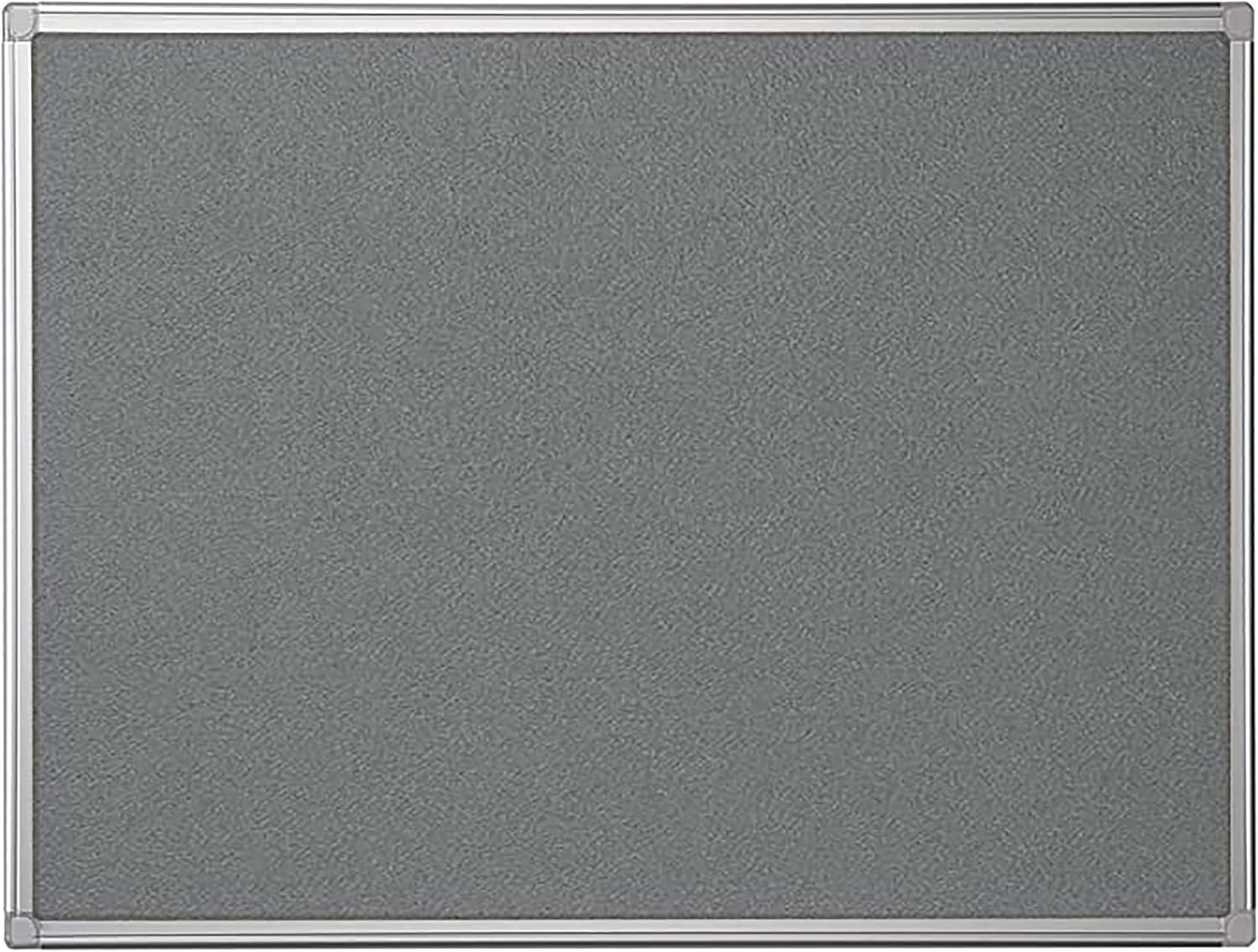 KAV 60 cm x 45cm Aluminium Frame Felt Notice Pin Board - Notice Board Bulletin Frame for Office, School, Bedroom, Memo, and Home