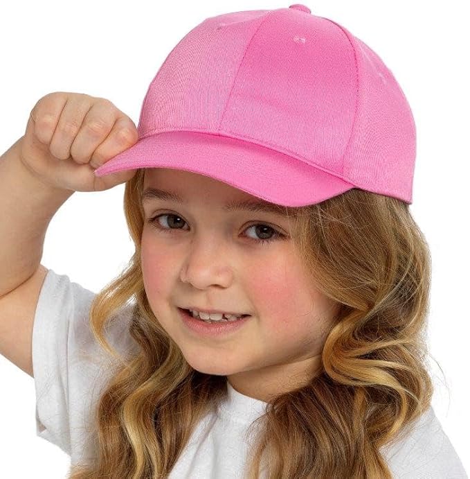 KAV Kids Baseball Cap - Adjustable Hat for Boys and Girls - Sun Protection Hat for Kids Outdoor Activities - Unisex Youth Sports Hat, Running Cap