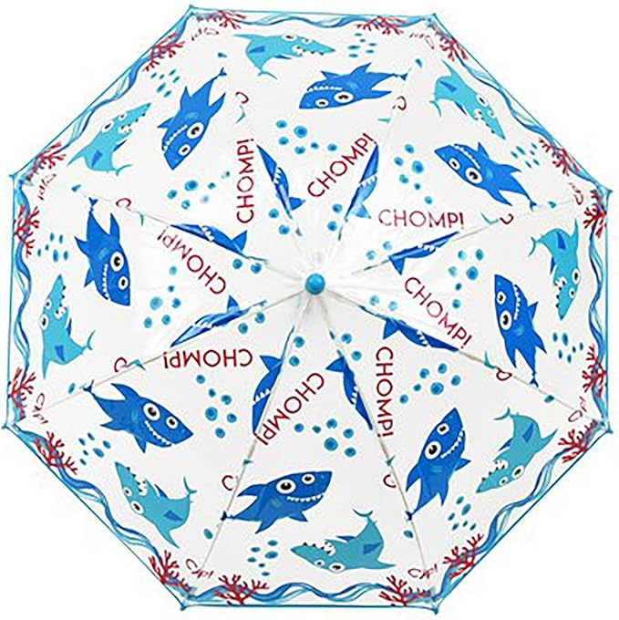 KAV Kids Transparent School Umbrella Boys and Girls - Sweet, Beautiful, Lightweight Design Dome Parasol for Your Child
