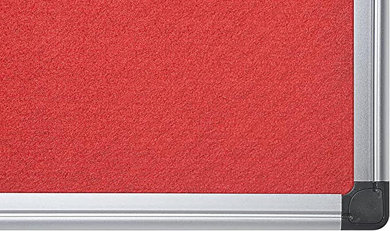 KAV 60 cm x 45cm Aluminium Frame Felt Notice Pin Board - Notice Board Bulletin Frame for Office, School, Bedroom, Memo, and Home
