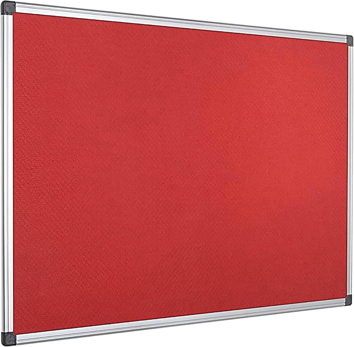KAV 60 cm x 45cm Aluminium Frame Felt Notice Pin Board - Notice Board Bulletin Frame for Office, School, Bedroom, Memo, and Home