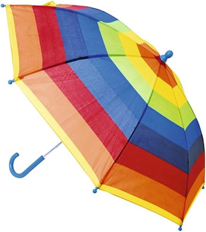KAV Kids Transparent School Umbrella Boys and Girls - Sweet, Beautiful, Lightweight Design Dome Parasol for Your Child