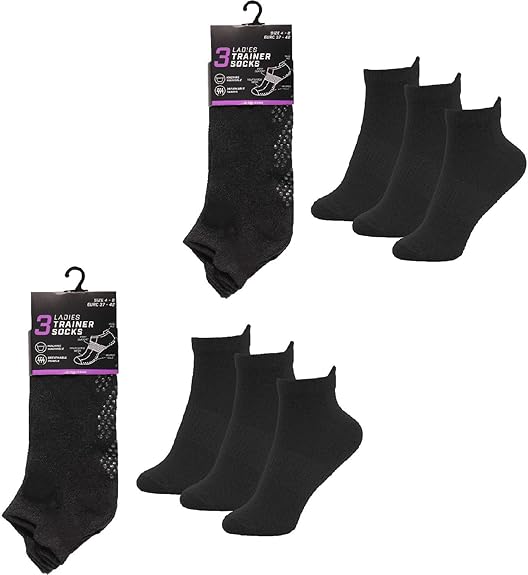 KAV Non-Slip Grip Yoga Pilates Socks for Women - Perfect for Gym, Yoga Pilates, Dance ballet barre - Full Toe Ankle Socks with Grippers for Fall Prevention & Stability