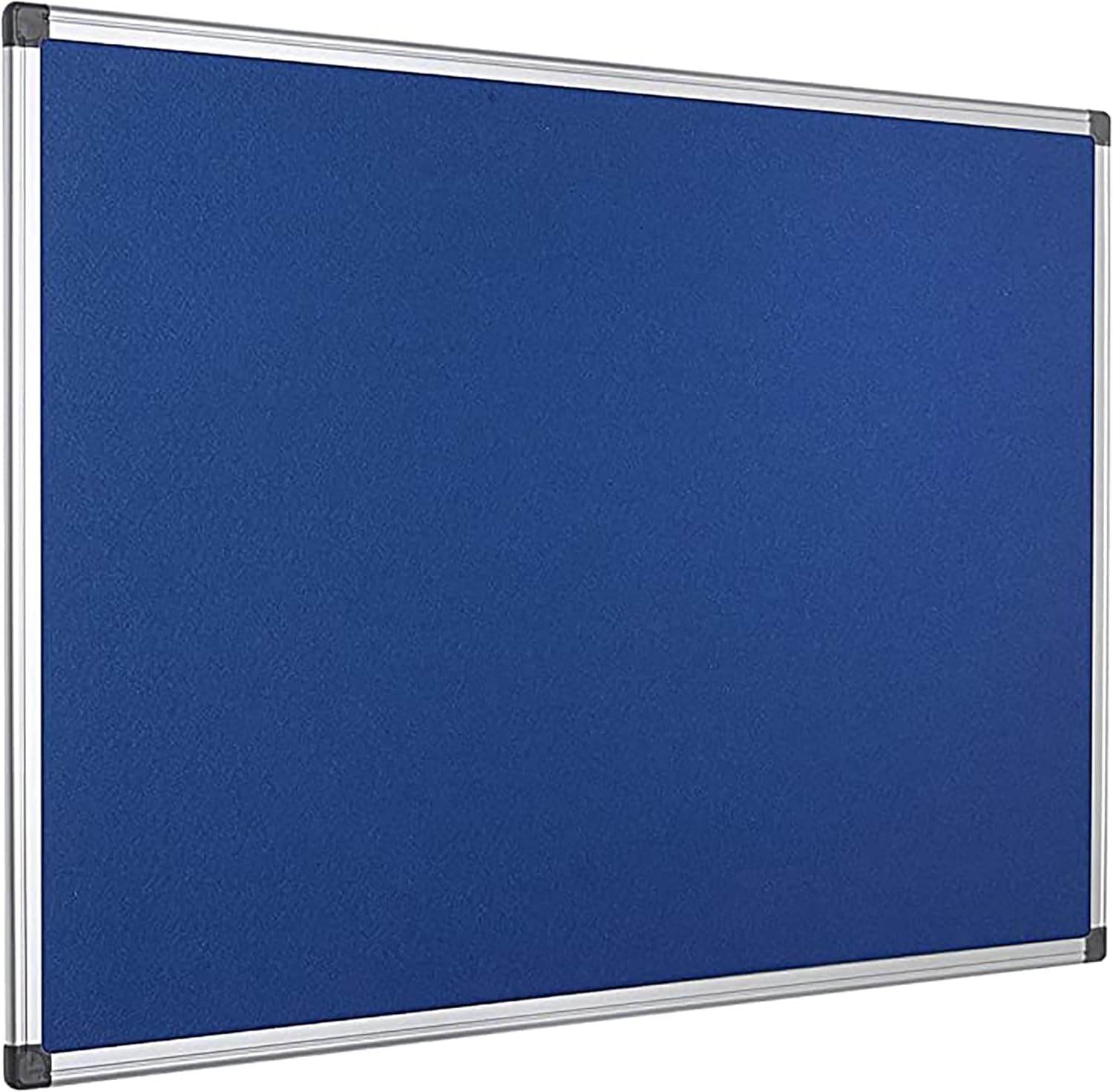 KAV 60 cm x 45cm Aluminium Frame Felt Notice Pin Board - Notice Board Bulletin Frame for Office, School, Bedroom, Memo, and Home