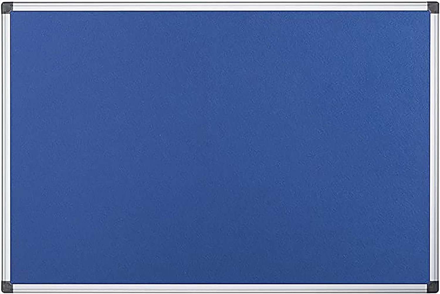 KAV 60 cm x 45cm Aluminium Frame Felt Notice Pin Board - Notice Board Bulletin Frame for Office, School, Bedroom, Memo, and Home