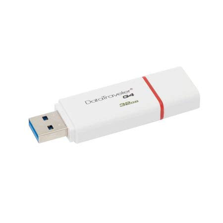 Kingston DTIG4/32GB 32GB Data Traveler G4 USB 3.0 Flash Drive - Red/ White