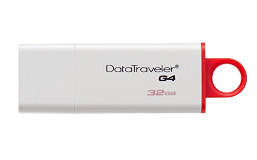 Kingston DTIG4/32GB 32GB Data Traveler G4 USB 3.0 Flash Drive - Red/ White