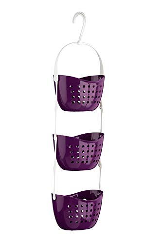 purple 3 tier basket