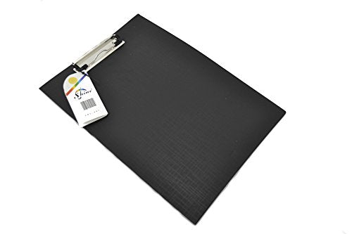 A4 Single Clipboard Solid Fool Scap Office Document Paper Holder Black Single Pack OF10