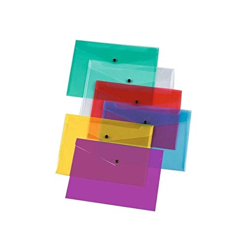 Great Quality File Folders A4 Plastic Wallets Documents School Office Stationary Paper Filing Pack of 25
