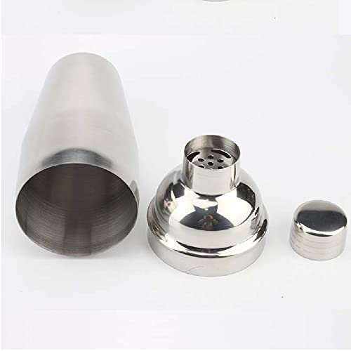 Martini Cocktail Mixer with Strainer- Cobbler Shaker for Kitchen or Party Drinks Making, Beverage Mix, Dishwasher Safe